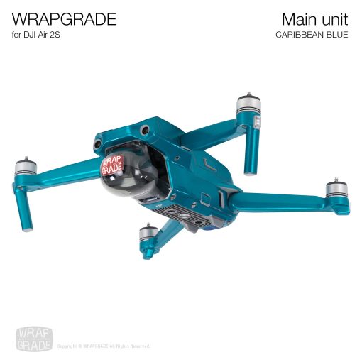 Skin Wrapgrade para Unidad Principal Compatible con DJI Air 2S (Azul Caribe) - Imagen 3