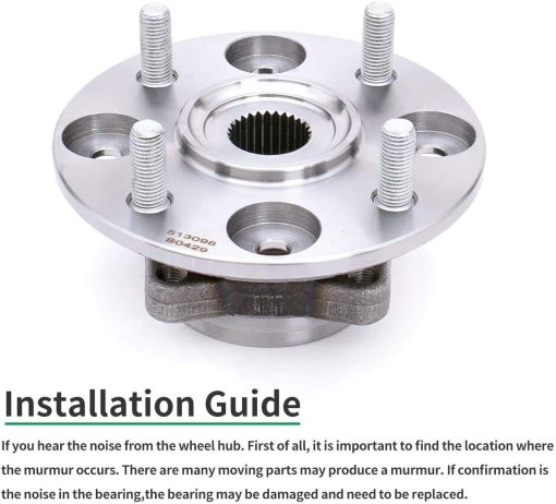 HICKS 513098 Ensamblaje de Cojinete de Cubo de Rueda Delantera Compatible con Honda Accord 1990-1994, Honda Accord 1995-1997 (Solo Motor de 2.2L 4Cilindros) - Imagen 5