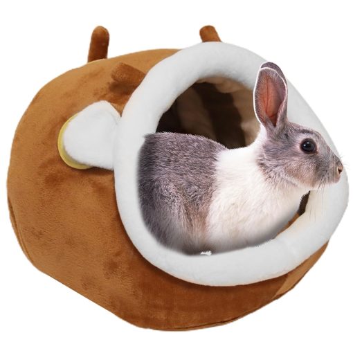 Cama Casa Escondite para Cuy Rata Dragon Barba Huron para Dormir y Esconderse, Accesorios de Jaula para Cuy Decoracion del Habitat (X-Large, 1. Venado Sika)