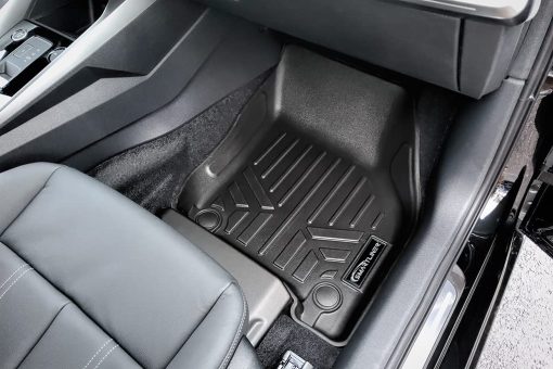 SMARTLINER Juego de tapetes negros a medida para la primera fila compatible con Audi A3 2022-2023 - Imagen 3