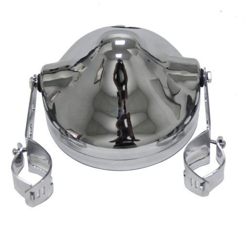 Faro Universal de 7 Pulgadas para Motocicleta con Cubo de Faro LED de 7" con Soportes de Montaje para Tubo de Horquilla de 28-42mm (Cromo) - Imagen 6