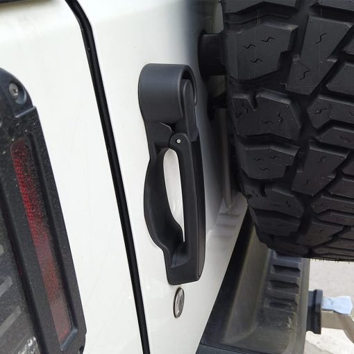 Kit de Manijas de Puerta y Manija de la Porta Trasera para Jeep Wrangler JK JKU 2007-2018 Sin Necesidad de Presionar el Boton de Liberacion 5 Piezas - Imagen 9