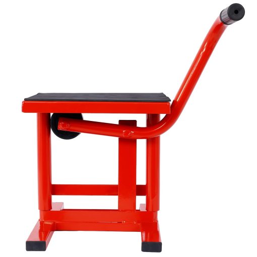 Base de Elevacion de Motocicleta Ajustable de 11"-16.5" Soporte para Bicicleta de Motocross Capacidad de Carga de 330 lbs Soporte de Motocicleta de Acero para Reparacion y Mantenimiento de Motocicletas Rojo - Imagen 7