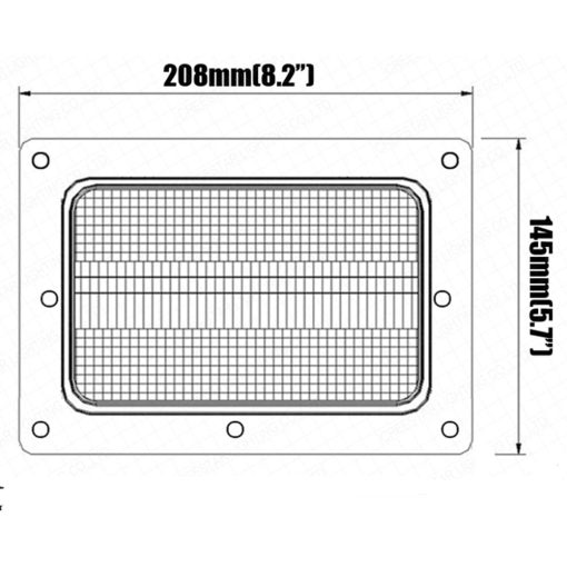 AGP.1978 Faro LED 60W 4X6 Hi-Lo 12V Luz de Trabajo LED Compatible con la Combinadora Gleaner C62, R40, R42, R50, R52, R60, R62, R70, R72 (1) - Imagen 5