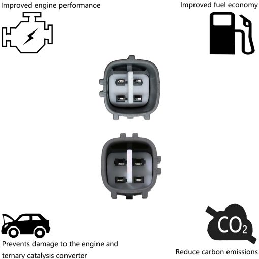 Par de Sensores de Oxigeno Superior e Inferior de Repuesto para Toyota 2007 Camry, Solara, 2006 2007 Avalon, para Lexus 2007 ES350 Sensor de Oxigeno de Arriba y Abajo - Imagen 5