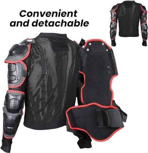 Chaqueta protectora para motocicleta Armadura completa de proteccion de cuerpo Chaqueta de seguridad protectora para motocross Racing Armor para hombres y mujeres Para motocicleta todoterreno Ciclismo Esqui Patinaje - Imagen 5