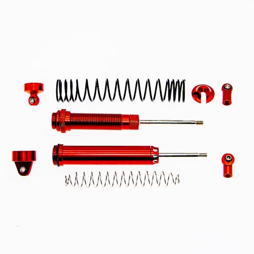 Amortiguador de choque para auto RC 8460 Compatible con TRAXXAS UDR 1/7 Juego de amortiguadores delanteros traseros de aleacion de aluminio (Rojo) - Imagen 5
