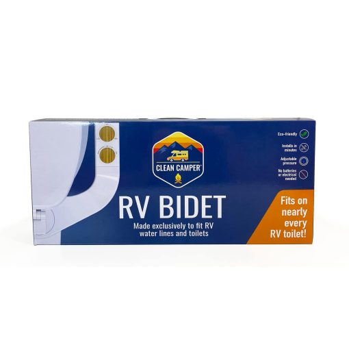 Bide para RV de Clean Camper | Autolimpieza, Doble Boquillas Ajustables | No Electrico y Reversible | Mejora tu Experiencia en tu RV | Instalacion Facil