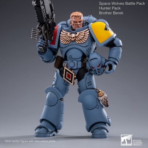 Figura de Accion JoyToy Warhammer 40K 1/18 Space Wolves Battle Hunter Pack (Conjunto de 4 Figuras) - Imagen 7