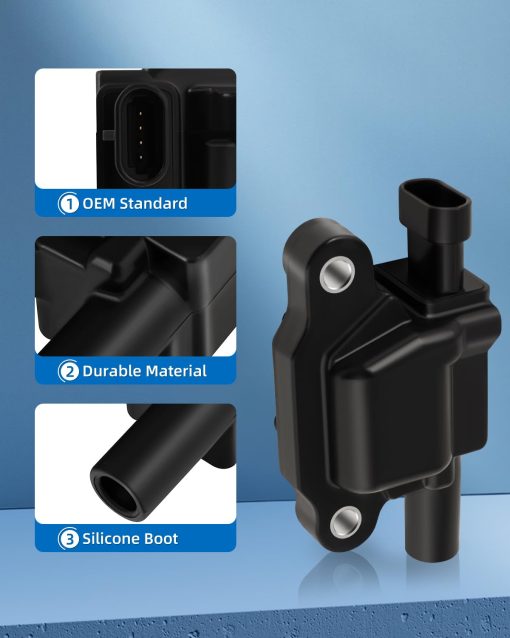 ECCPP D510C 8 bobinas de encendido con 8 bujias de iridio para Chevrolet for GMC CadillacCamaro Corvette Express Impala CTS Rainier Avalanche Silverado Suburban Savana UF413 12611424 12570616 - Imagen 2