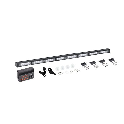 Barra de luz de advertencia LED SolarBlast 38" 32W Amber [Controlador TA] [48 Modos de Destello] [IP 67 Impermeable] Luz de emergencia amarilla intermitente direccional de seguridad para camiones y vehiculos - Imagen 9