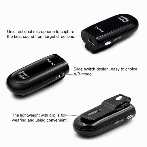 Alead Nolan MIC2 Microfono Bluetooth, Larga Distancia, Baja Latencia, Sonido Claro para Webinars de Educacion, Conferencias, Grabacion de Voz, Personas con Discapacidad Auditiva, Sistemas de Audio PC - Imagen 3