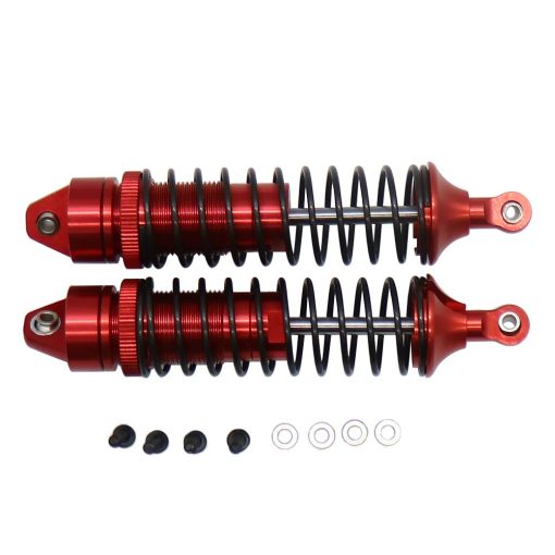 Amortiguadores rojos para Traxxas Slash 4X4 2WD 4WD Parts Full Aluminum Rustler Stampede Bandit Hoss Rally VXL Shocks Damper Upgrades - Imagen 4