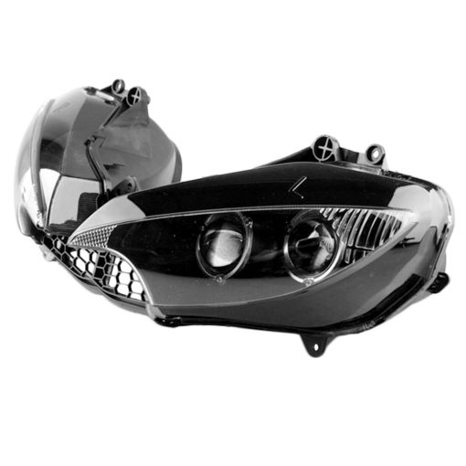 Luckmart Ensamblaje de Faro para Motocicleta Reemplazo de la Cubierta del Frente del Faro Carcasa para Yamaha YZF R6 2003-2005 R6S 2006-2009 - Imagen 3