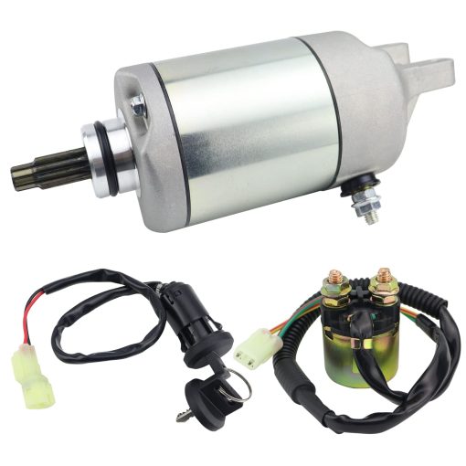 Motor de arranque STABSOLI y solenoide de rele y interruptor de encendido para Honda TRX300EX Sportrax 300EX 2007-2008 TRX300X 2009 31200-HM3-671 SM13422 SMU0029 18329