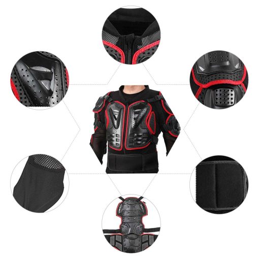 Chaqueta protectora para motocicleta Armadura completa de proteccion de cuerpo Chaqueta de seguridad protectora para motocross Racing Armor para hombres y mujeres Para motocicleta todoterreno Ciclismo Esqui Patinaje - Imagen 6