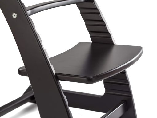 Silla Alta de Madera para Bebes y Ninos Pequenos - Altura Ajustable Facil de Limpiar Trona para Ninos - Silla de Comedor para Ninos de 3 Anos a 200 Lb, Crecer con el Nino - Negro - Imagen 7