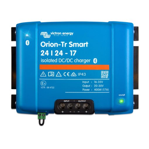 Cargador Victron Energy Orion-Tr Smart 24/24-Volt 17 amp 400-Watt DC-DC Aislado (Bluetooth)