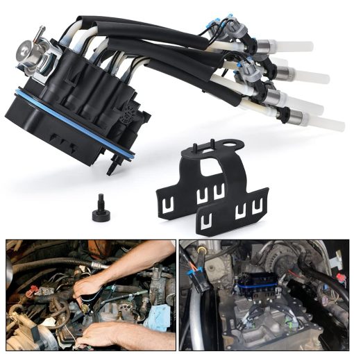 Inyector de combustible de araña central PTNHZ FJ504 con soporte, conversion de SCPI a MFI, reemplazo de 19210687 FJ10566 217-3029 89060440 compatible con Chevrolet GMC V8 5.7L 5.0L 96-02 - Imagen 5