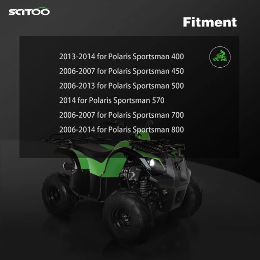 SCITOO Ensamblaje de eje de transmision CV 2006-2014 se adapta a Polaris Sportsman 400 450 500 700 800 570 Trasero Izquierdo Derecho 1332654 1332935 - Imagen 2
