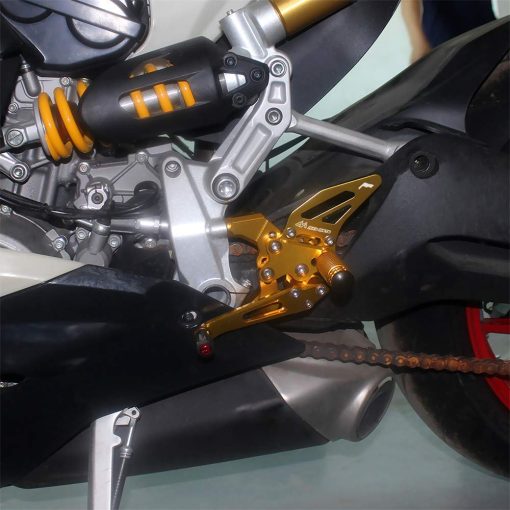 Rearsets Rear Sets Footpegs CNC Ajustable Para Ducati 959 Panigale 2016 2017 2018 2019 - Imagen 3