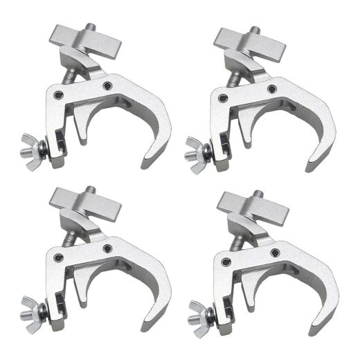Kit de 4 Abrazaderas de Luz para Escenario Resistentes, Capacidad de Carga de 440lb, Abrazaderas de Aleacion de Aluminio, Ajuste para Truss de 1.6-2.0 Pulgadas para Luces de DJ Proyector Luces Par - Imagen 3