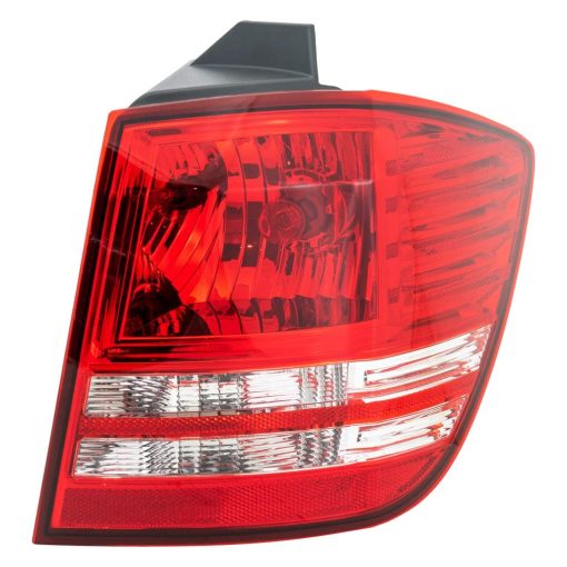 Para Dodge Journey 2010-2020 Luz Trasera Lado del Pasajero | Exterior | Halogeno | Lente Clara y Roja | Certificado por CAPA | Reemplazo Para CH2805102 | 5116290AH