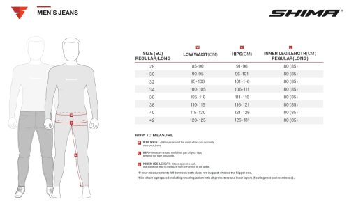 Pantalones de moto SHIMA Devon - Pantalones elasticos ajustados ventilados con refuerzos FiberQL, protectores de rodillas y caderas CE (Hombres, Negro, 38 Largo) - Imagen 4
