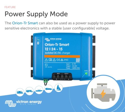Cargador DC-DC Victron Energy Orion-Tr Smart 12/24-Volt 15 amp 360-Watt Aislado (Bluetooth) - Imagen 5