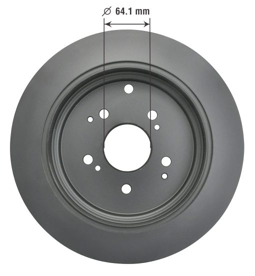 Disco de freno trasero Goodyear Brakes 212500GY | AntiOx recubierto para camiones y SUV compatible con Acura MDX 06-01; Honda Pilot 08-03 - Imagen 6