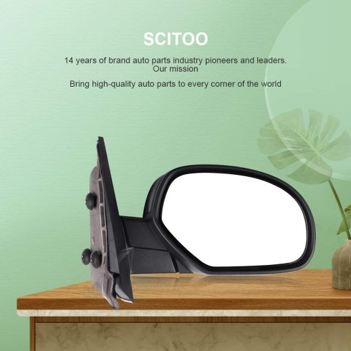 Espejo retrovisor lateral SCITOO lado del pasajero compatible con Chevy Avalanche 1500, Chevy Suburban 1500 2500, GMC Yukon, GMC Yukon XL 1500/Denali/2500 GM1321325 Potencia Calefaccion - Imagen 6