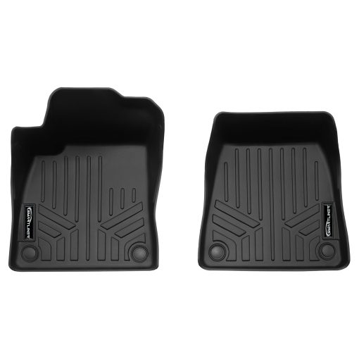 Juego de tapetes para piso de la primera fila SMARTLINER todo clima a medida en negro compatible con Polestar 2 2022-2024