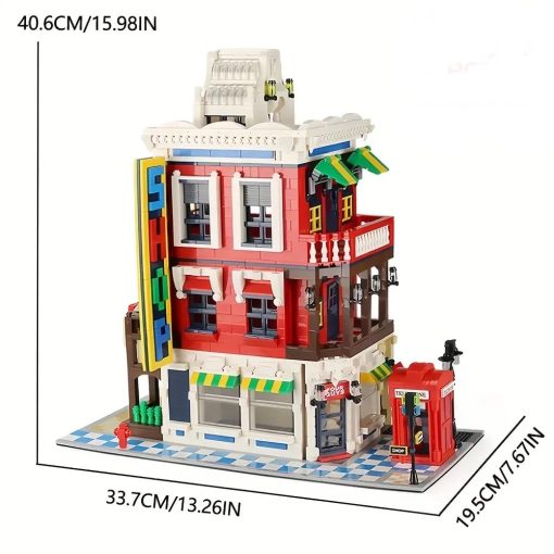 Set de Bloques de Construccion Modular 'The Corner Store Emporium' del General Jim, un Sueno de Arquitecto Urbano Kit de Construccion de Ladrillos - Imagen 6