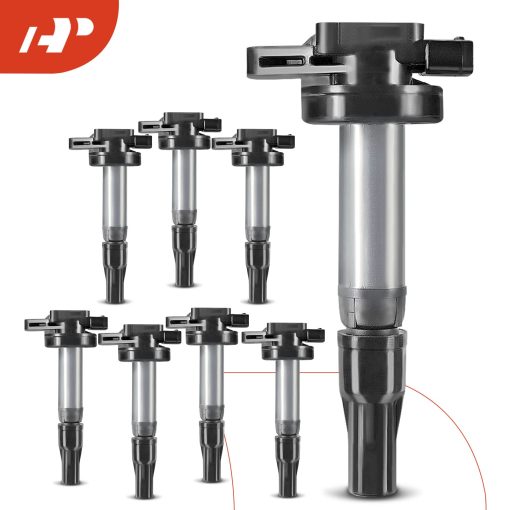 Conjunto de 8 bobinas de encendido Premium Compatible con Land Rover LR3 Range Rover 2006-2009 Jaguar XJ8 XJR XKR 2004-2009 V8 4.2L 4.4L - Imagen 8
