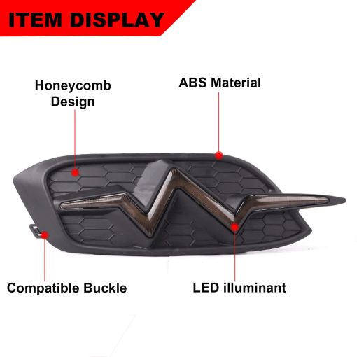 ATDK GROUP Luz Trasera LED Para Paragolpes Trasero de Honda Civic LX EX Touring Sedan 2016 2017 2018 2019 2020 2021 Luces de Freno y Niebla con Senal de Giro Dinamica Secuencial (Lente Negra) - Imagen 2