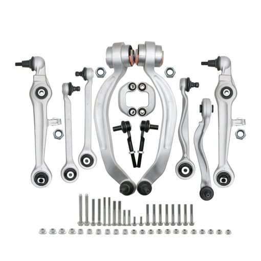 Kit de 12 piezas de Suspension Delantera de Control para Audi A4 A4 Quattro 1996-2001 A6 Quattro 1999-2002 S4 2000-2002 Volkswagen Passat 1998-2002, Reemplazo# 8D0498998S1