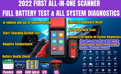 Autel MaxiBAS BT608 2023 Version Probador de Bateria de Coche 12v Sistema Electrico Automotriz Adaptativo Conductancia Diagnostico de Todos los Sistemas AutoScan VINscan Leer/Borrar Codigos Actualizacion Gratuita - Imagen 7