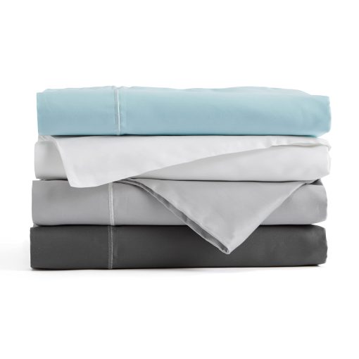 Juego de sabanas 100% algodon egipcio | 400 hilos - Sabanas y fundas | Bolsillo profundo que se ajusta a colchones de hasta 18" | Talla King - Gris oscuro - 4 piezas | Algodon egipcio certificado | Delta del Nilo Coll. - Imagen 8