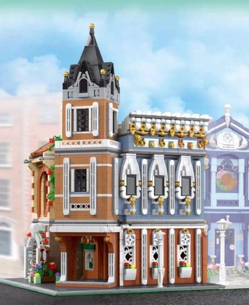 Set de bloques de construccion de edificio modular de dos pisos de General Jim's Corner Flower Shop and Cafe con 3036 piezas - Modelo arquitectonico de bloques de construccion con accesorios - Imagen 3