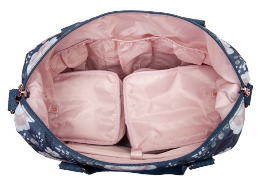 Bolso de extraccion de leche Sarah Wells Lizzy - Compatible con Spectra, Medela y mas - Bolsillo refrigerado aislado (Le Floral) - Imagen 5
