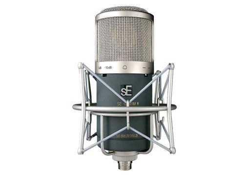 Microfono de Condensador Cardioide de Tubo Doble sE Electronics Gemini II con Soporte de Choque y Estuche