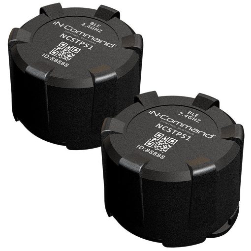 Sistema de Monitoreo de Presion de Neumaticos de Dos Sensores iN-Command NCTP1002, 2 Sensores de Monitoreo de Presion de Neumaticos con Bluetooth, Presion y Temperatura de Neumaticos