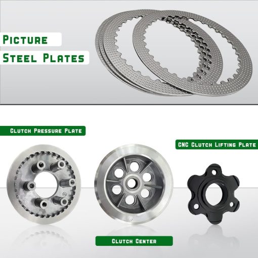 Kit de Embrague Centro Cubo Interno Placa de Presion Exterior y Juego de Juntas Completo Compatible con Honda Grom 125 MSX125 2014-2020 Monkey Z125M Z125MA 2019-2021 - Imagen 3