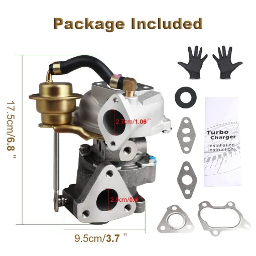 ADPOW VZ21 RHB31 Turbo Charger 100HP Compatible con Motores Pequenos Quads Rhino 500-1000cc Briggs and Stratton Suzuki ALTO con Motor YA1/ F6AT Repuesto de Turbo Cargador para 13900-62D51 - Imagen 7