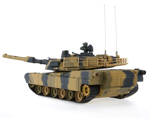 Tanque de Batalla RC Airsoft POCO DIVO Abrams M1A2 Panzer de 1/24 Escala 2.4Ghz Vehiculo Militar de Control Remoto Combate Infrarrojo BB - Imagen 3