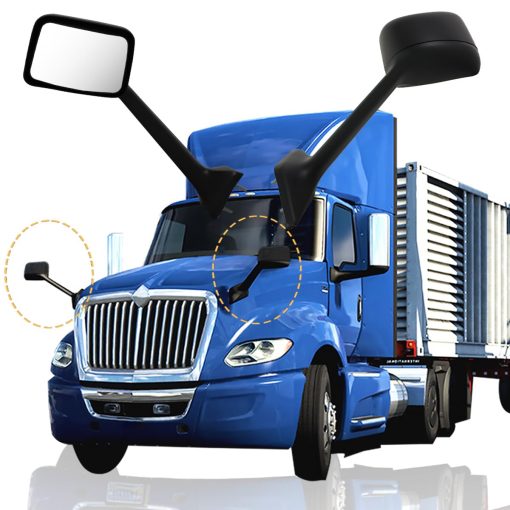 Espejo de Capo Negro de Repuesto para Camion Internacional Lt 625 2018+ Lado del Conductor Espejos OE# 3765561C93