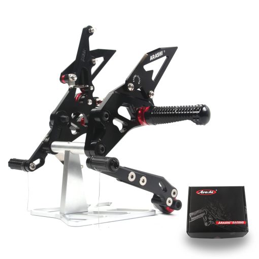 Arashi (Version 2.0) Rearsets para Suzuki GSXR 1000 2009-2016 Accesorios de Motocicleta Reposapies Ajustables Sets Traseros GSX-R1000 GSX-R 1000 GSXR1000 Negro 2010 2011 2012 2013 2014 2015