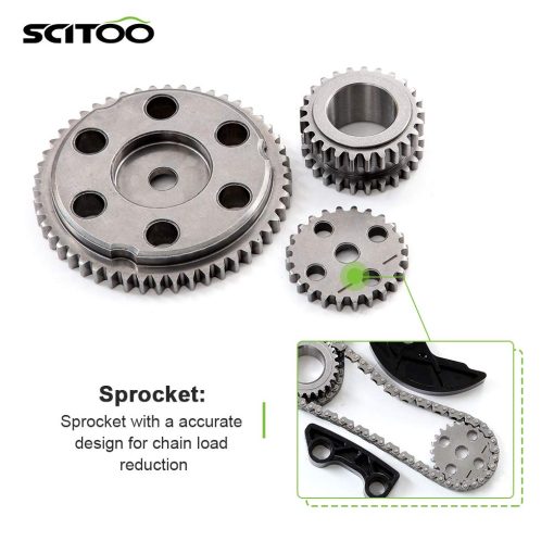 SCITOO LF02-12-500 TKMZ230A Juego de Cadena de Distribucion de Motor Reemplaza para Mazda 3 5 6 Tribute 2.0L 2.3L - Imagen 4