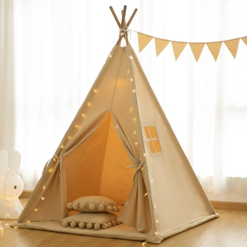 Tienda de Campana RongFa para Ninos- Tienda de Juego Portatil para Interiores y Exteriores (Khaki) - Imagen 6