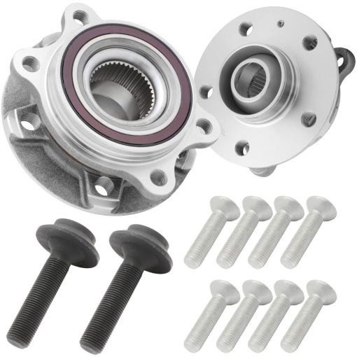 [Paquete de 2] BR930817K - Ensamblaje de Cojinete de Cubo de Rueda Preensamblado Compatible con [Audi] Serie A, Serie S, Q5, Serie A Quattro, Serie S [Ver descripcion para compatibilidad]